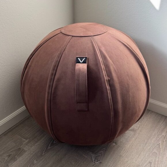 Vivora Luno Exercise Ball Chair, Leatherette for Home Offices, Balance Training - Picture 1 of 10